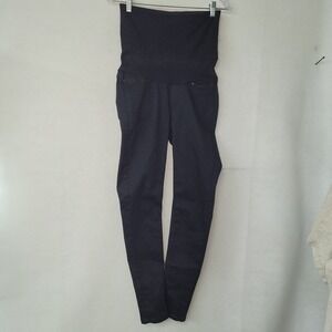 Seraphine Maternity Pants Womens US 6 Black Stretch Panel‎ Jeans Back Pockets